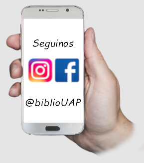 Seguinos en instagram y facebook @bibliouap